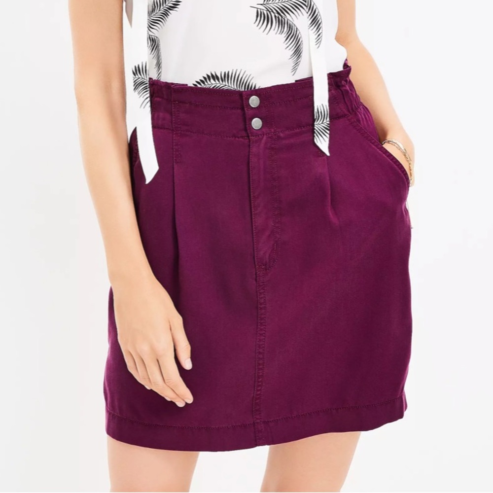 LOFT Emory Paperbag Pocket Skirt
